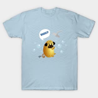 Potato Pug Shower Bubbles T-Shirt